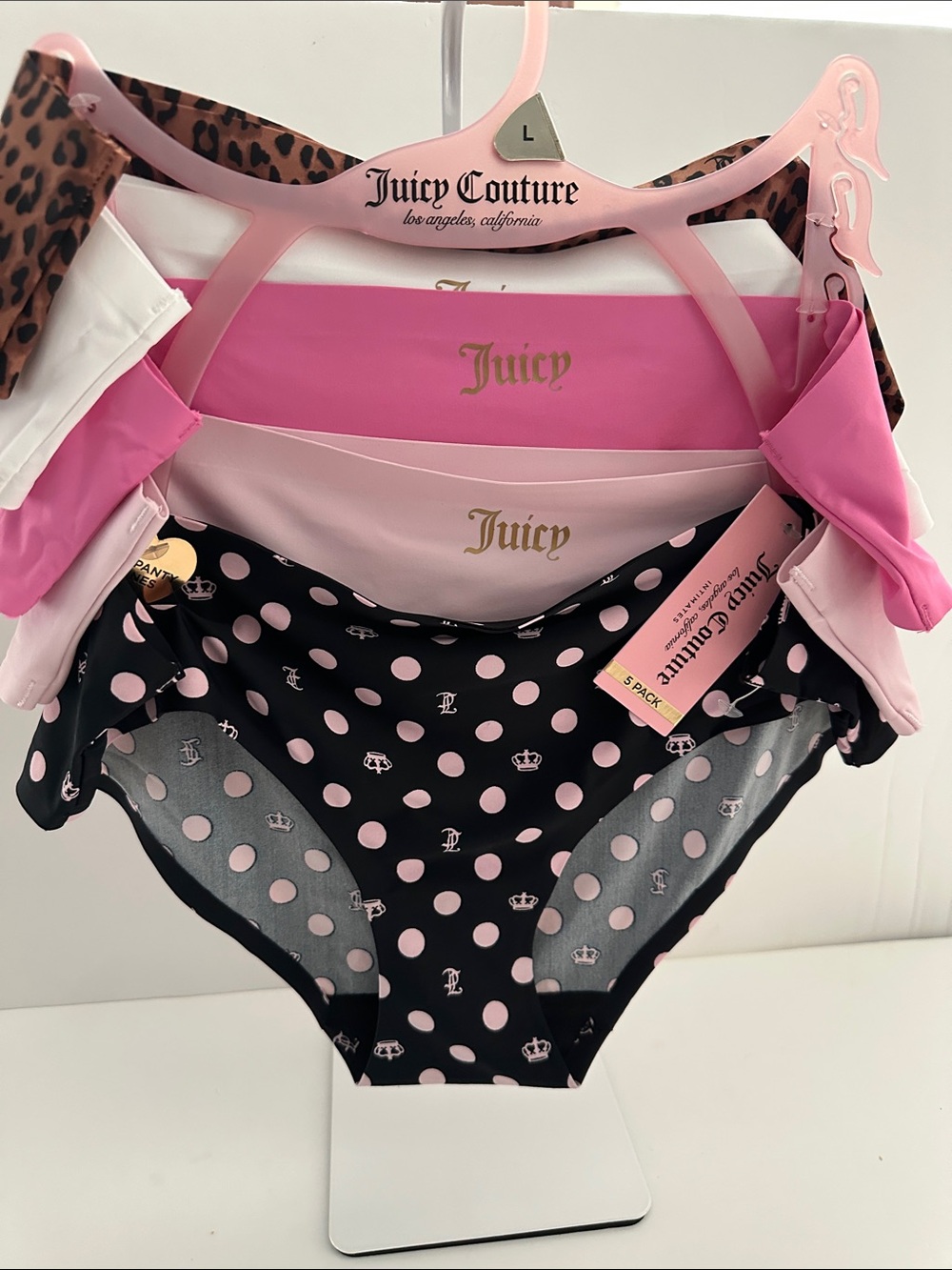 NWT Juicy Couture Legacy (5) Pack No Line Bikinis.